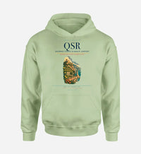 Thumbnail for Salerno Costa d'Amalfi Airport (QSR) design on light green hoodie single-side print