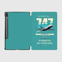 Thumbnail for Boeing 747-200B design on turquoise samsung tablet tablet case