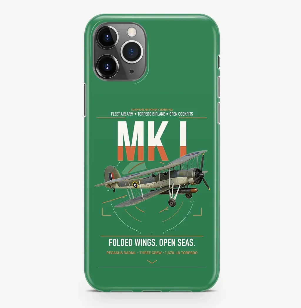 Fairey Swordfish Mk I design on green magsafe iphone case, for iPhone Pro Max