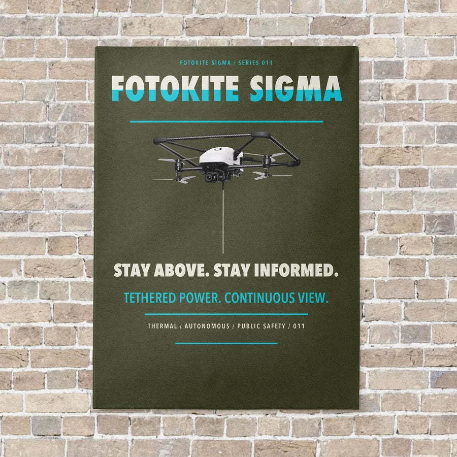 Fotokite Sigma vertical canvas print - no frame - green army background