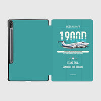 Thumbnail for Beechcraft 1900D design on turquoise samsung tablet tablet case