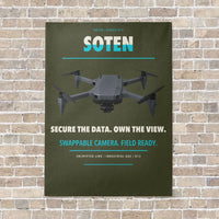 Thumbnail for ACSL SOTEN vertical canvas print - no frame - green army background