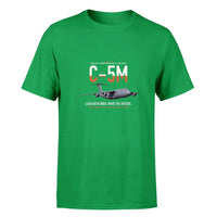 Thumbnail for C-5M Super Galaxy design on green double-side t-shirt, single-side print