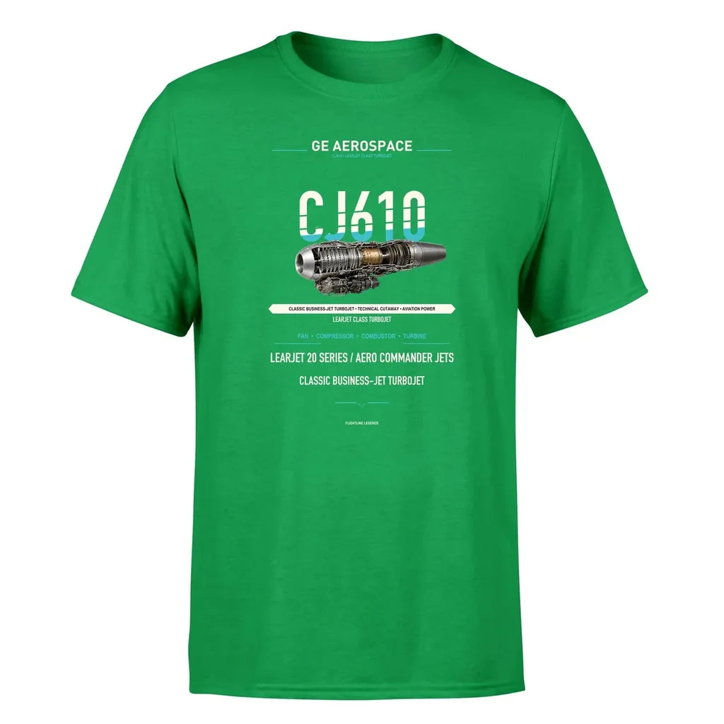 CJ610 design on green single side