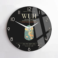 Thumbnail for Wuhan Tianhe International Airport WUH Wall-Clock No-Frame - Black