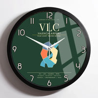 Thumbnail for Valencia Airport VLC Wall-Clock Framed - Dark Green