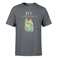 Thumbnail for Jyväskylä Airport (JYV) T-Shirt single-side front print in Gray | jyväskylä-airport-jyv-double-side-t-shirt