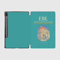 Thumbnail for Erbil International Airport (EBL) design on turquoise samsung tablet tablet case