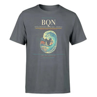 Thumbnail for Rafael Hernández Airport (BQN) T-Shirt single-side front print in Gray | rafael-hernández-airport-bqn-double-side-t-shirt
