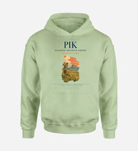 Thumbnail for Glasgow Prestwick Airport (PIK) design on light green hoodie single-side print