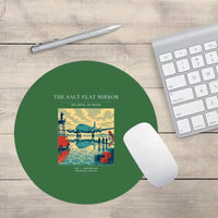 Thumbnail for VINTAGE G4333 - The Salt Flat Mirror - Designed Mouse Pads design on green round