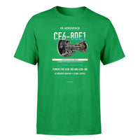 Thumbnail for CF6-80E1 design on green single side
