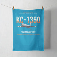 Thumbnail for KC-135Q Blackbird Tanker design on turquoise towel