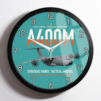 Thumbnail for Airbus A400M Atlas design on turquoise framed wall clock