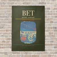 Thumbnail for Bethel Airport BET - Canvas No Frame - Green Army