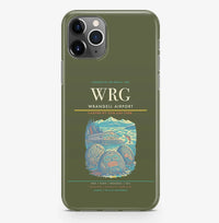 Thumbnail for Wrangell Airport (WRG) design on green army iPhone 16 Pro MagSafe case