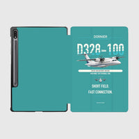 Thumbnail for Dornier D328-100 design on turquoise samsung tablet tablet case
