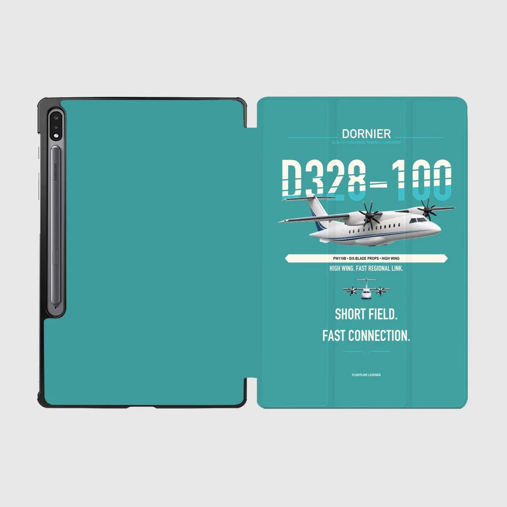 Dornier D328-100 design on turquoise samsung tablet tablet case