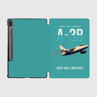 Thumbnail for A-3B Skywarrior design on turquoise samsung tablet tablet case