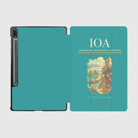 Thumbnail for Ioannina National Airport (IOA) design on turquoise samsung tablet tablet case