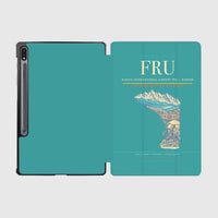 Thumbnail for Manas International Airport (FRU) design on turquoise samsung tablet tablet case