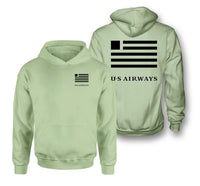 Thumbnail for US Airways logo on light green double side hoodie