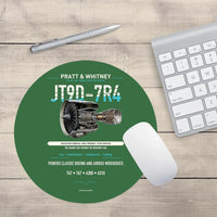 Thumbnail for JT9D-7R4 design on green round mouse pad