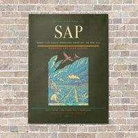 Thumbnail for Ramón Villeda Morales International Airport SAP — San Pedro Sula vertical canvas print - no frame - green army background