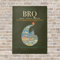 Thumbnail for Brno - Turany Airport BRQ - Canvas No Frame - Green Army
