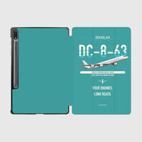 Thumbnail for Douglas DC-8-63 design on turquoise samsung tablet tablet case