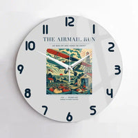 Thumbnail for VINTAGE G4015 - The Airmail Run - Designed Wall Clocks design on lightgray no-frame