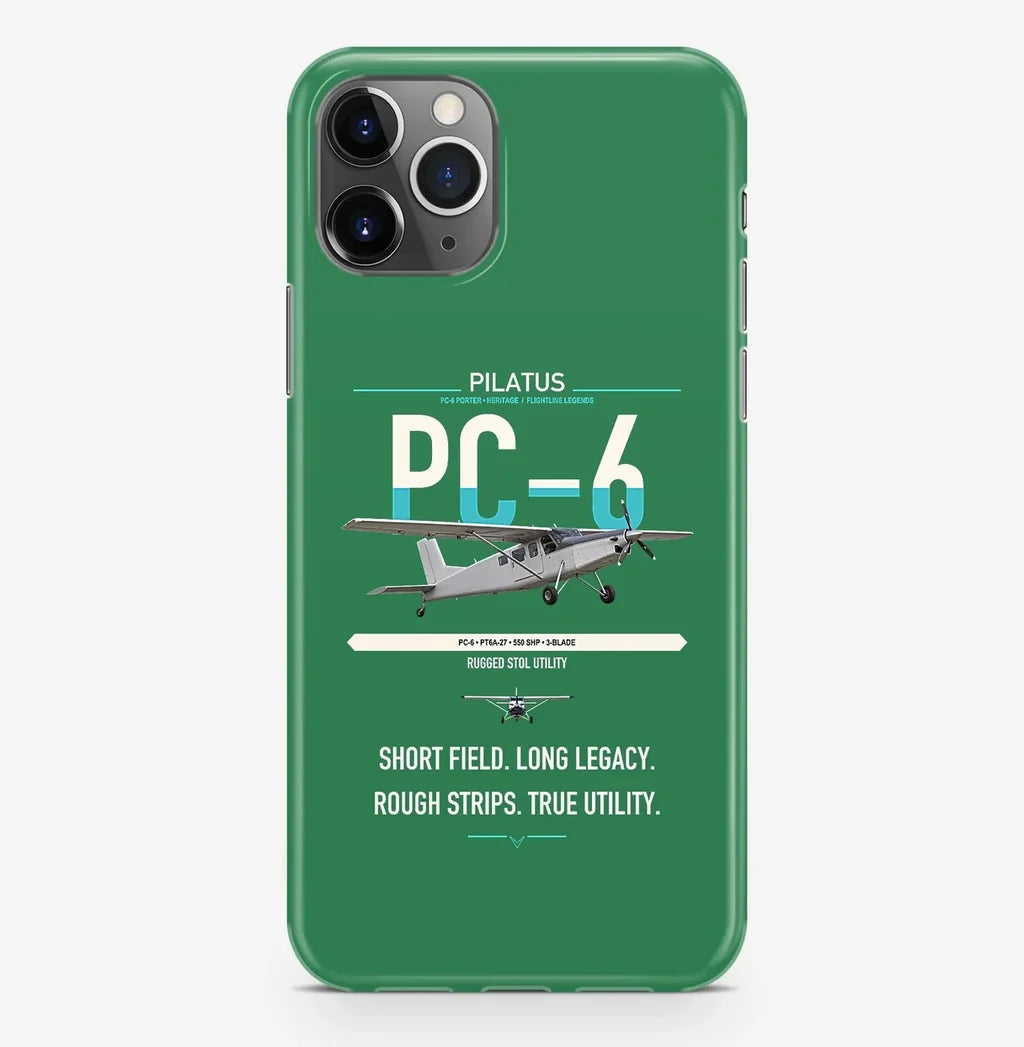 Pilatus PC-6 Porter design on green magsafe iphone case, for iPhone Pro Max