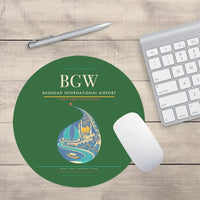 Thumbnail for Baghdad International Airport BGW Mouse-Pad Round - Green