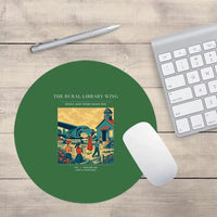 Thumbnail for VINTAGE G4392 - The Rural Library Wing - Designed Mouse Pads design on green round