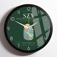 Thumbnail for Shenzhen Bao'an International Airport SZX Wall-Clock Framed - Dark Green