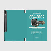 Thumbnail for CF6-80C2 design on turquoise samsung tablet tablet case
