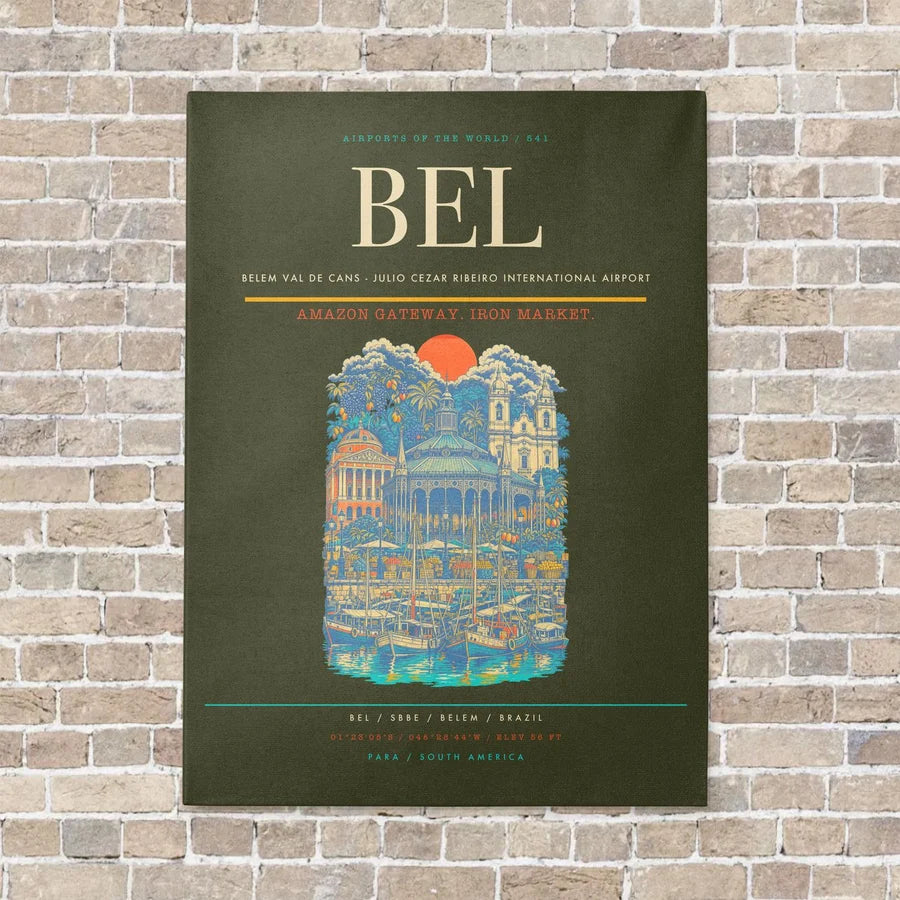 Belem Val de Cans - Julio Cezar Ribeiro International Airport BEL - Canvas No Frame - Green Army