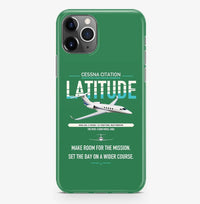 Thumbnail for Cessna Citation Latitude design on green magsafe iphone case, for iPhone Pro Max