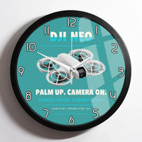 Thumbnail for DJI Neo design on turquoise framed wall clock