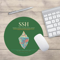 Thumbnail for Sharm El Sheikh International Airport (SSH) design on green round mouse pad