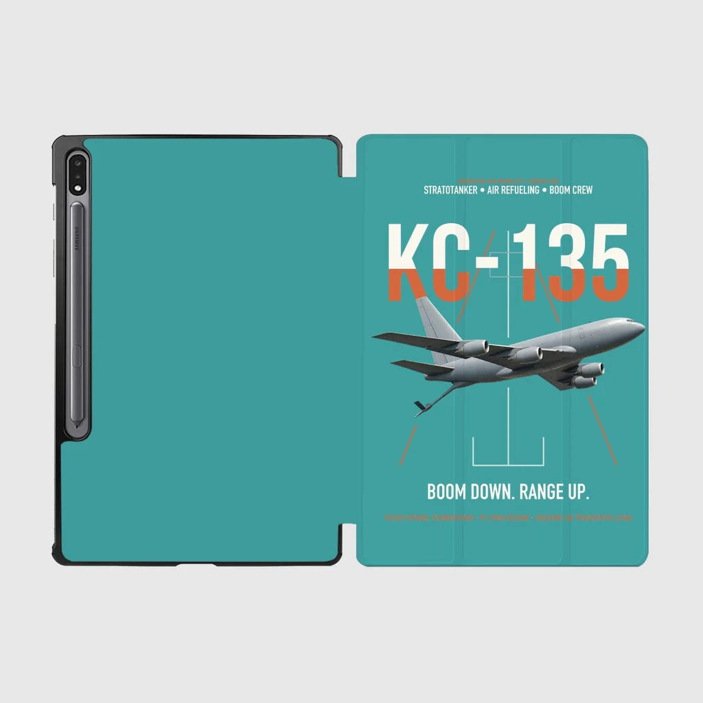 KC-135 STRATOTANKER design on turquoise samsung tablet tablet case
