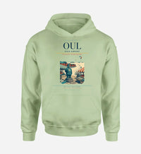 Thumbnail for Oulu Airport (OUL) design on light green hoodie single-side print
