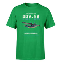 Thumbnail for PBY-5A Catalina design on green double-side t-shirt, single-side print