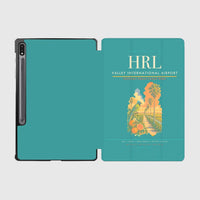 Thumbnail for Valley International Airport (HRL) design on turquoise samsung tablet tablet case