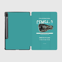 Thumbnail for CFM56-3 design on turquoise samsung tablet tablet case