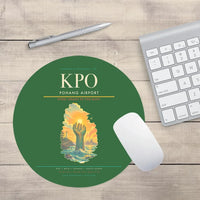 Thumbnail for Pohang Airport (KPO) design on green round mouse pad