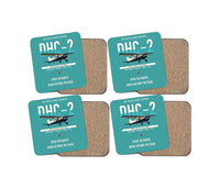 Thumbnail for DHC-2 Beaver Mk I design on turquoise 4 pieces set coaster