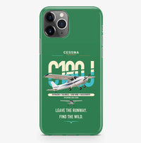 Thumbnail for Cessna 180J Skywagon design on green magsafe iphone case, for iPhone Pro Max