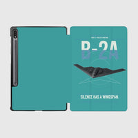 Thumbnail for B-2A Spirit design on turquoise samsung tablet tablet case
