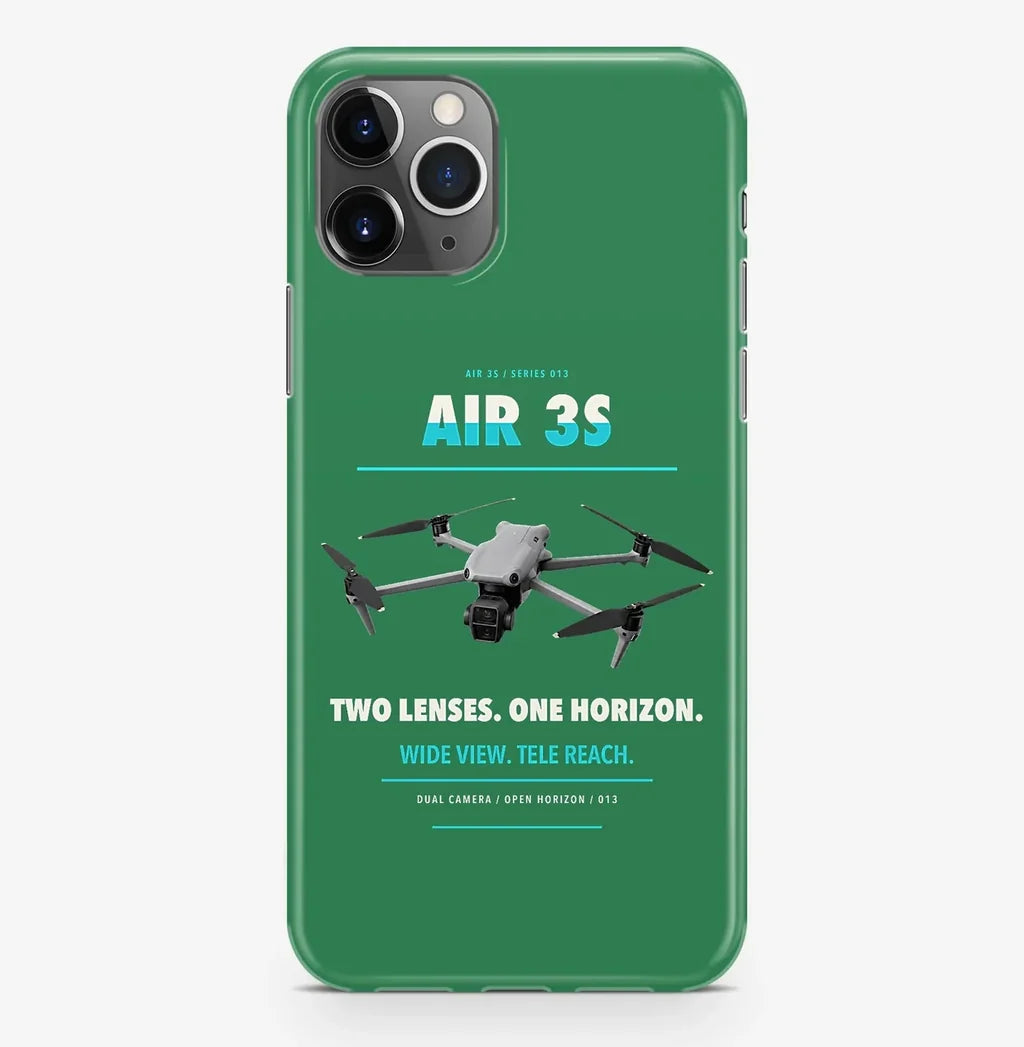 DJI Air 3S Case ProMax design on green iphone case promax
